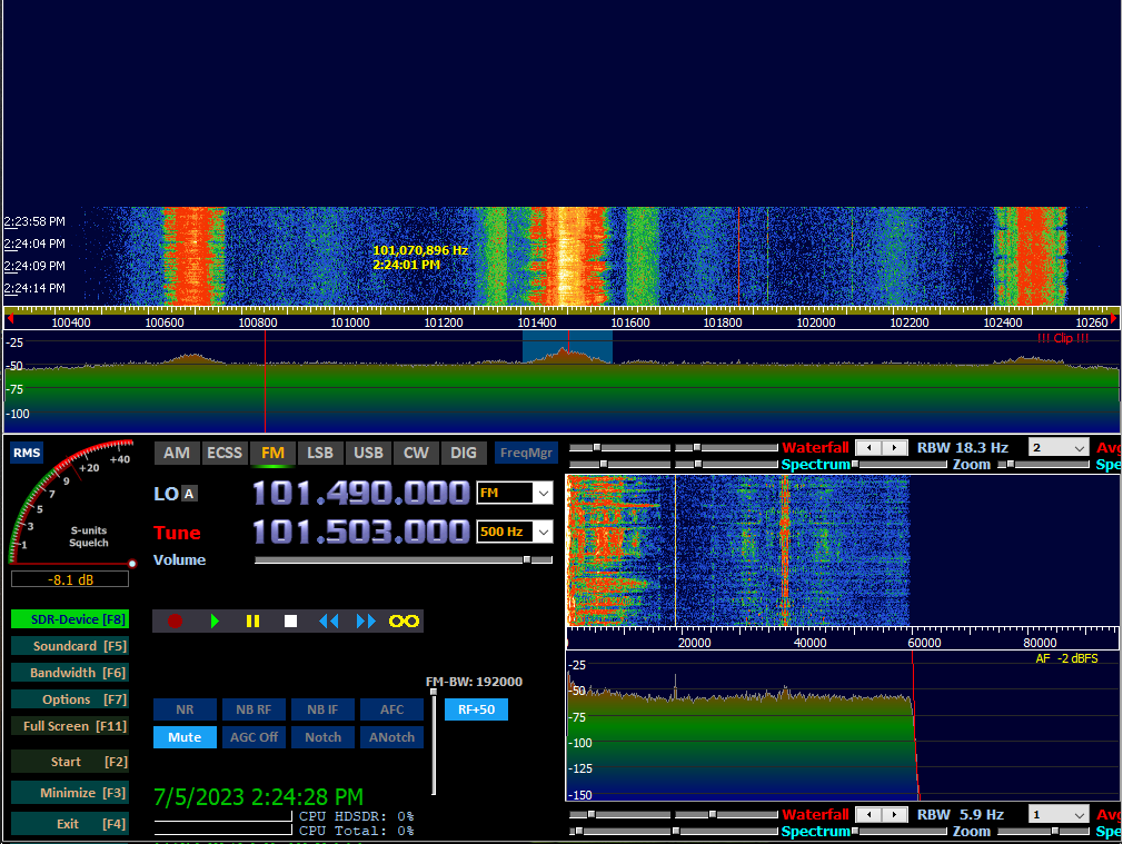 HDSDR screenshot